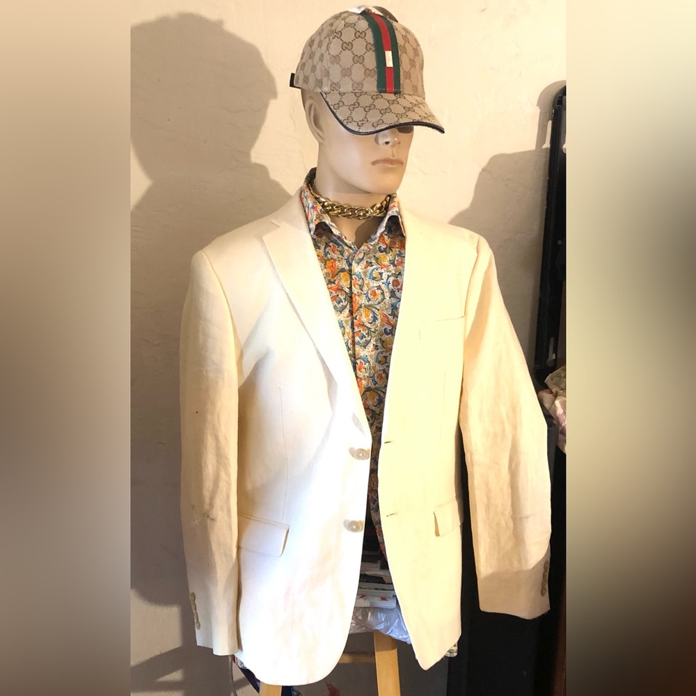 Ralph Lauren Cream Men's Blazer Jacket